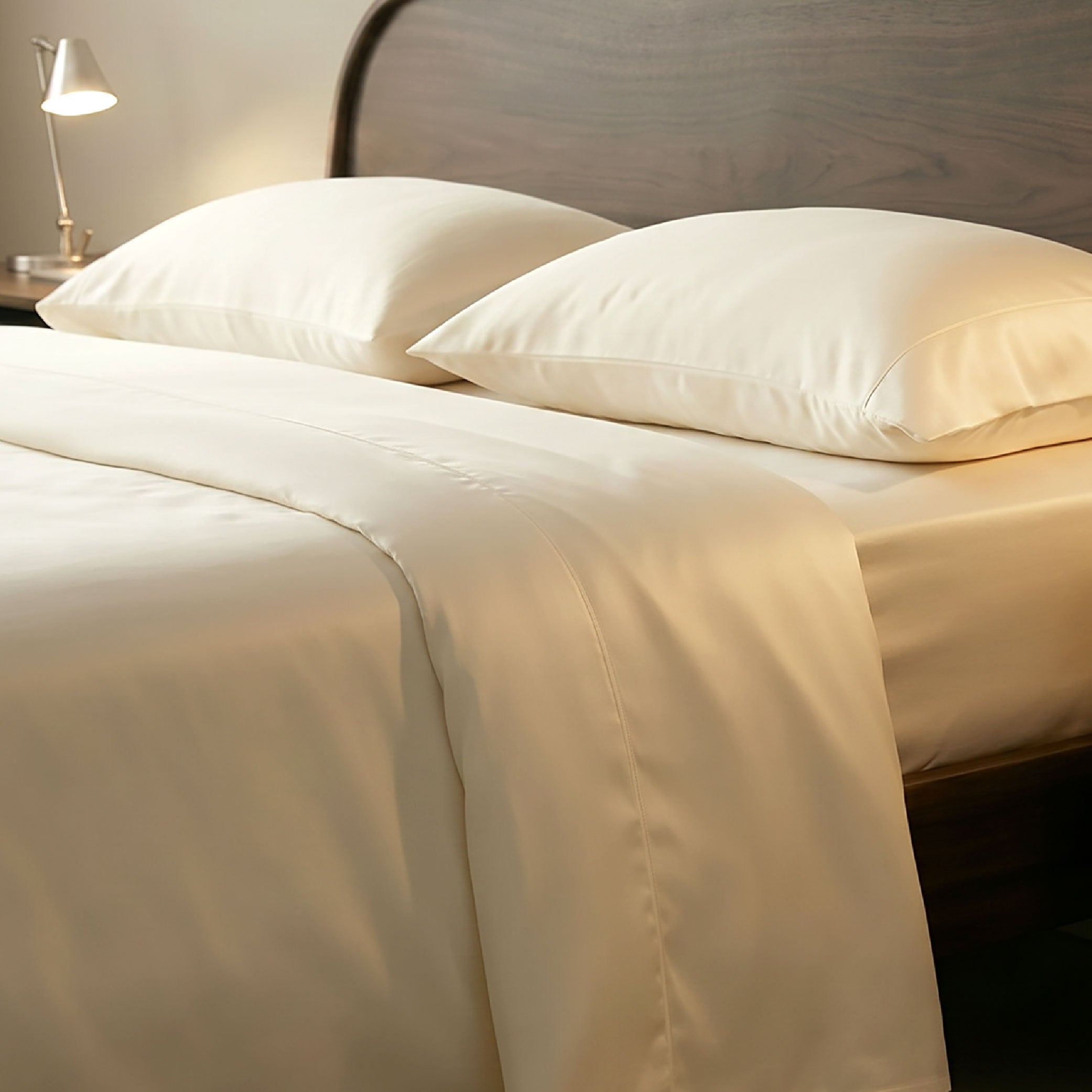 EPITEX 100% Bamboo Viscose Sheet Set, 1400 Thread Count, Ivory