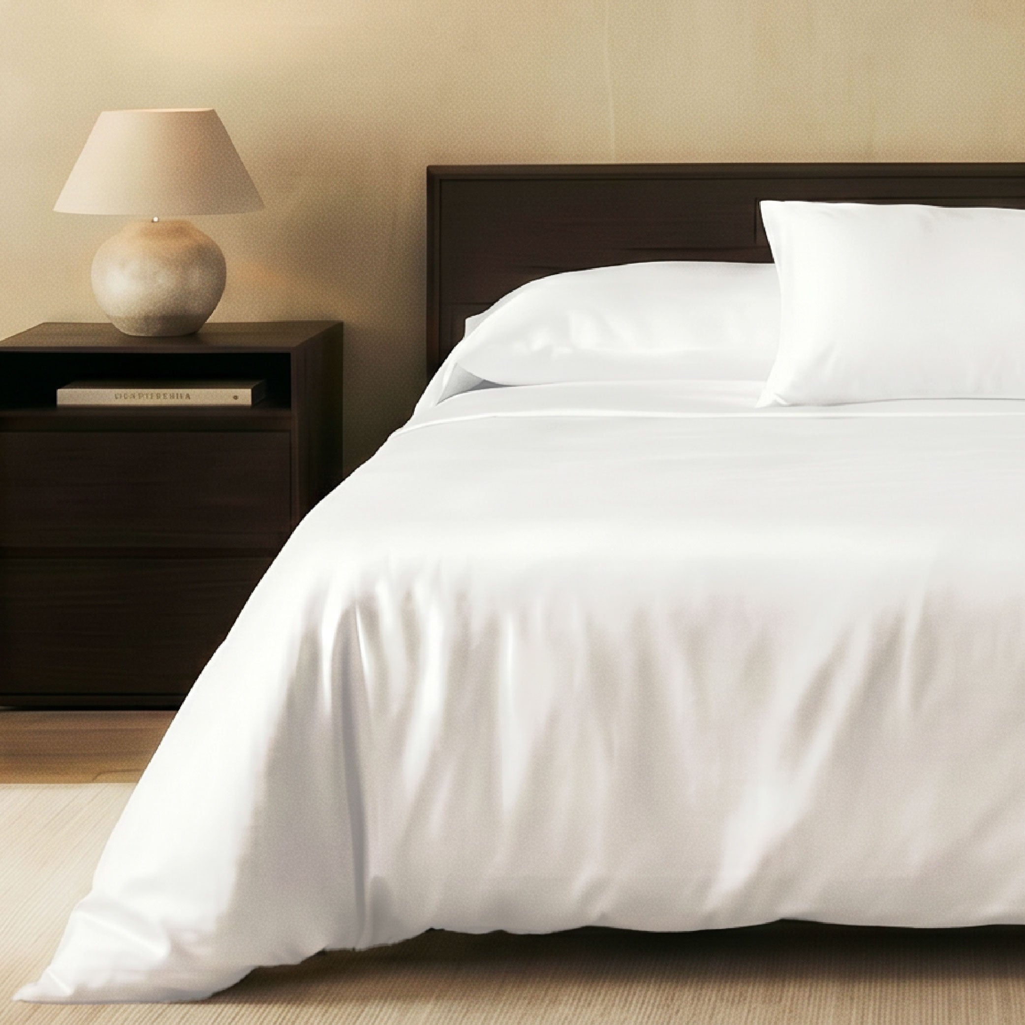 EPITEX 100% Bamboo Viscose Sheet Set, 1400 Thread Count, White