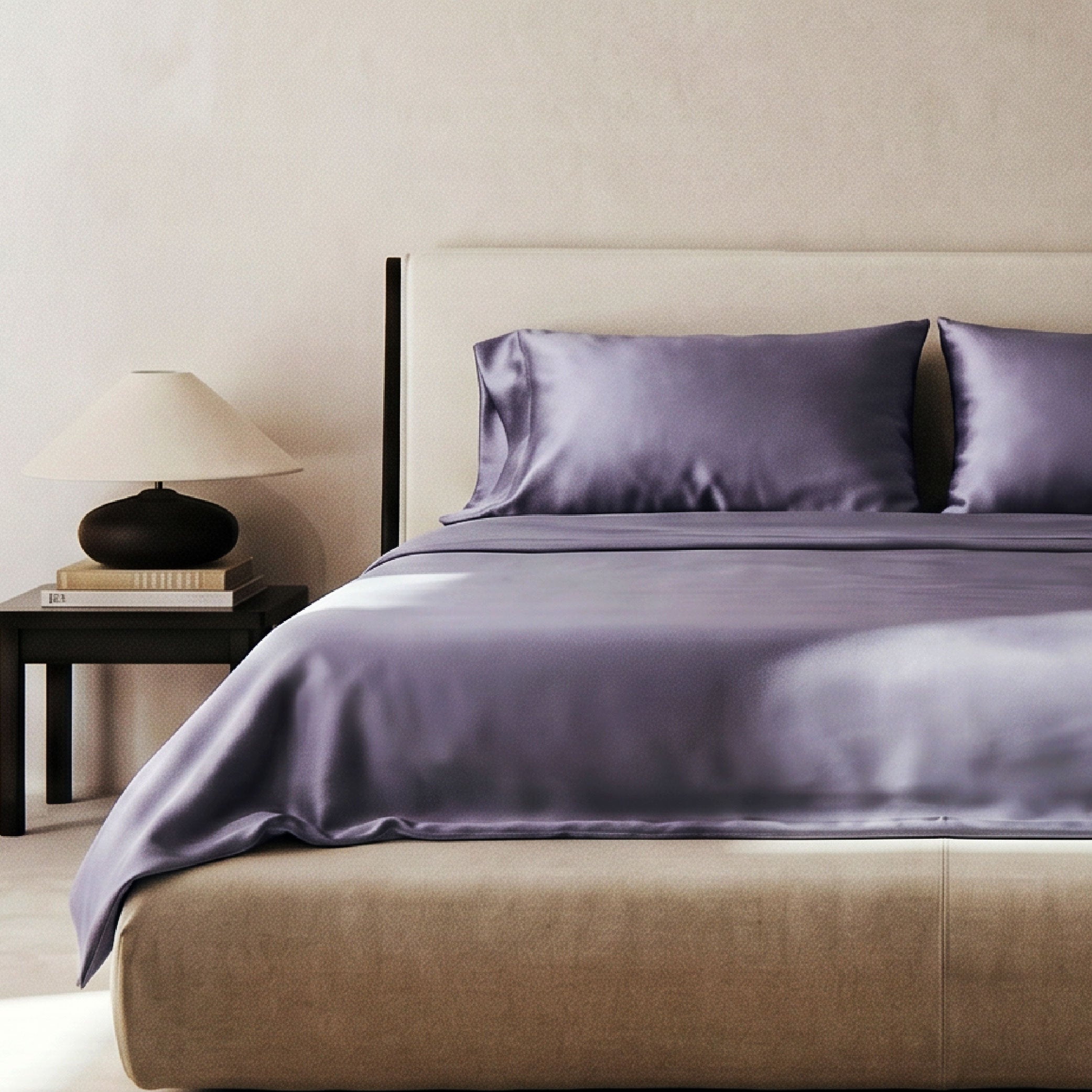 EPITEX 100% Bamboo Viscose Sheet Set, 1400 Thread Count, Charcoal