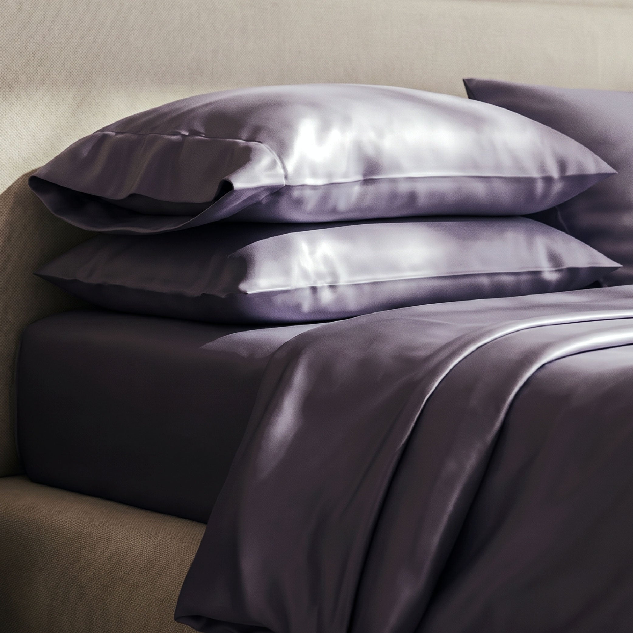 EPITEX 100% Bamboo Viscose Sheet Set, 1400 Thread Count, Charcoal