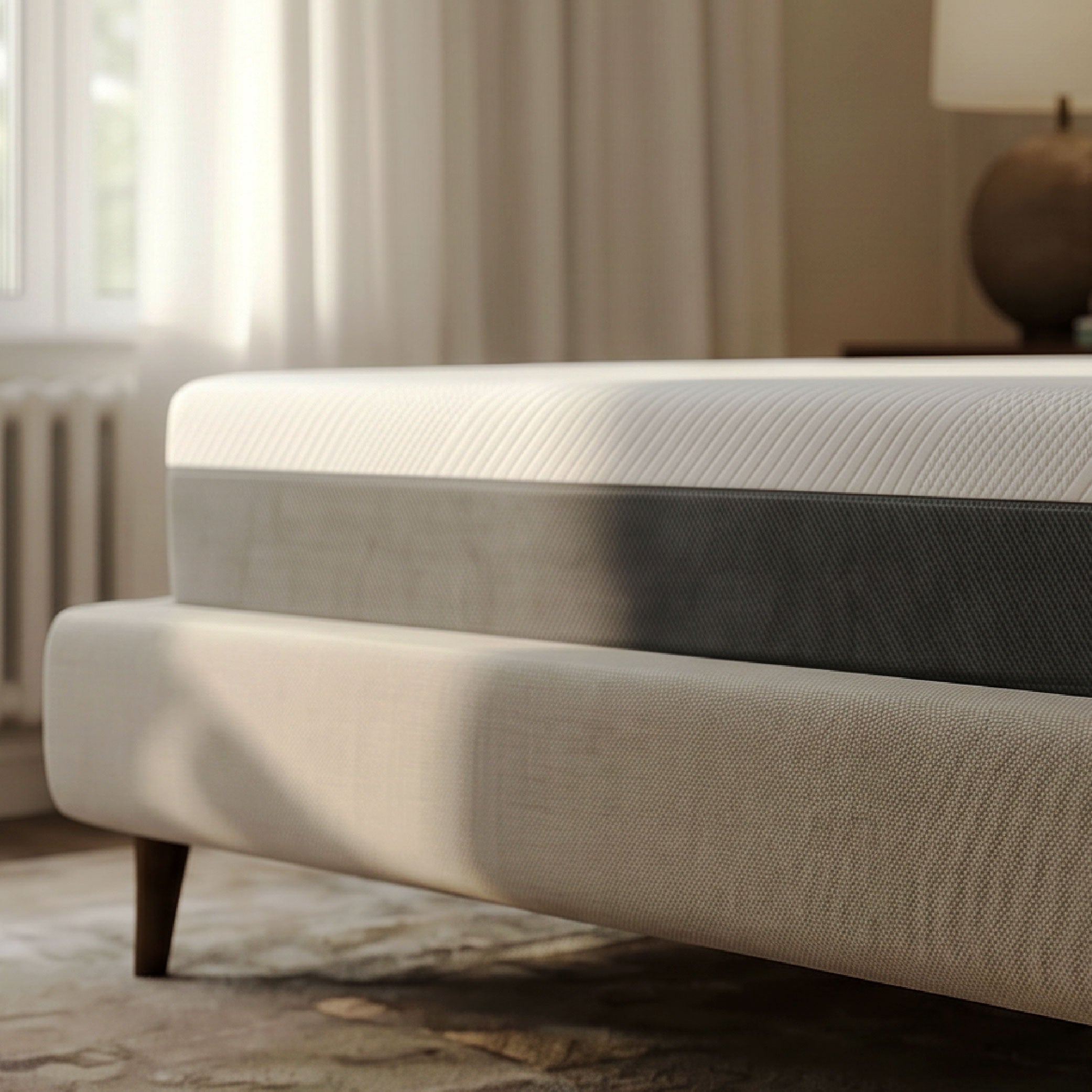 EPITEX Pure Comfort 10 Inch Memory Foam Mattress (Queen / King) – Air-Flow Memory Foam, Medium Plush, Pressure Relief, Breathable Pure Cotton Cover, CertiPUR-US Certified